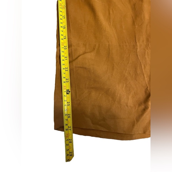 J. Crew Gold Brown Paperbag Waist Pants Sz 6 - Picture 7 of 9